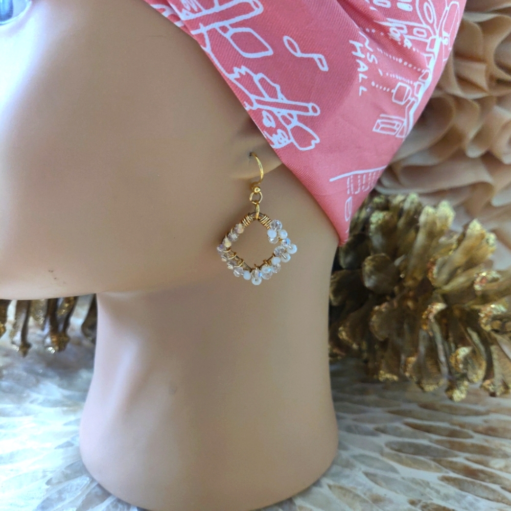 New crystal earrings.